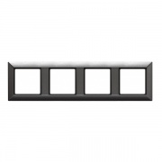 Рамка 4-ая для вертикальной и горизонтальной установки Jung ECO Profi Антрацит