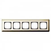 Рамка 5-ая Gira ClassiX Латунь/Кремовый