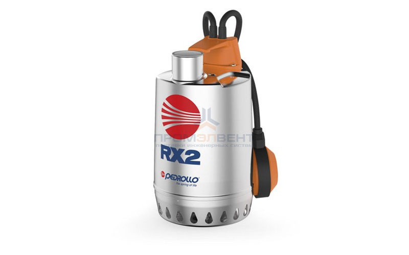 Насос дренажный Pedrollo RXm 1 - 0,25 кВт (1x230 В, Qmax 160 л/мин, Hmax 6,5 м, кабель 5 м)