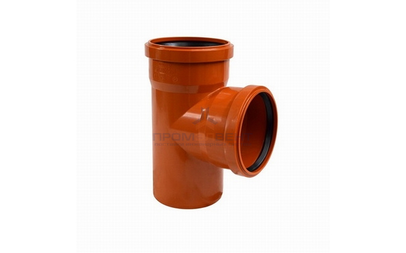 Тройник 87° переходной для наружной канализации СИНИКОН НПВХ - 160 x 110