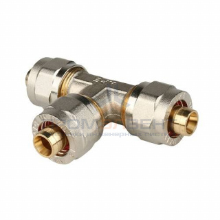 Тройник STOUT - 20 (винтовой, для металлопластиковых труб)