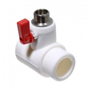 Тройник коллекторный VALTEC VTp.781 - 40 x 3/4" (для полипропиленовых труб, с шаровым краном)