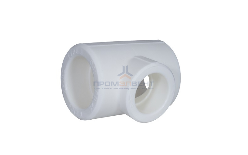 Тройник переходной KALDE - 75 x 32 x 75 (для полипропиленовых труб под пайку, цвет белый)