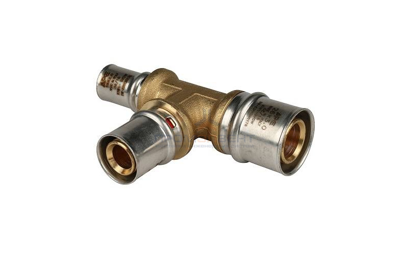 Тройник переходной STOUT - 26 x 20 x 20 (прессовой, для металлопластиковых труб)