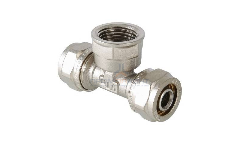 Тройник с переходом на внутреннюю резьбу VALTEC VTm.332 - 26 x 1