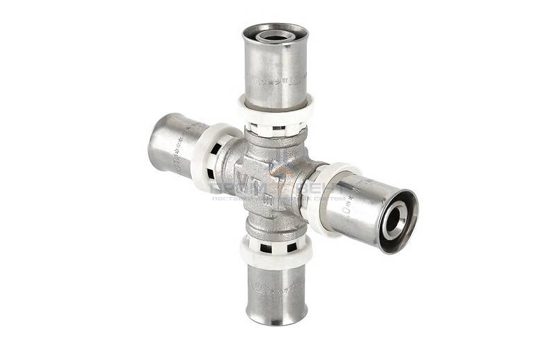 Крестовина VALTEC VTm.241 - 20 (прессовая, для металлопластиковых труб)