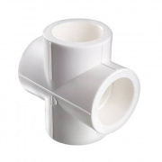 Крестовина VALTEC VTp.741 - 50 (для полипропиленовых труб под пайку, цвет белый)