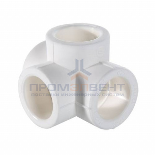 Крестовина двухплоскостная VALTEC VTp.778 - 20 (для полипропиленовых труб под пайку, цвет белый)