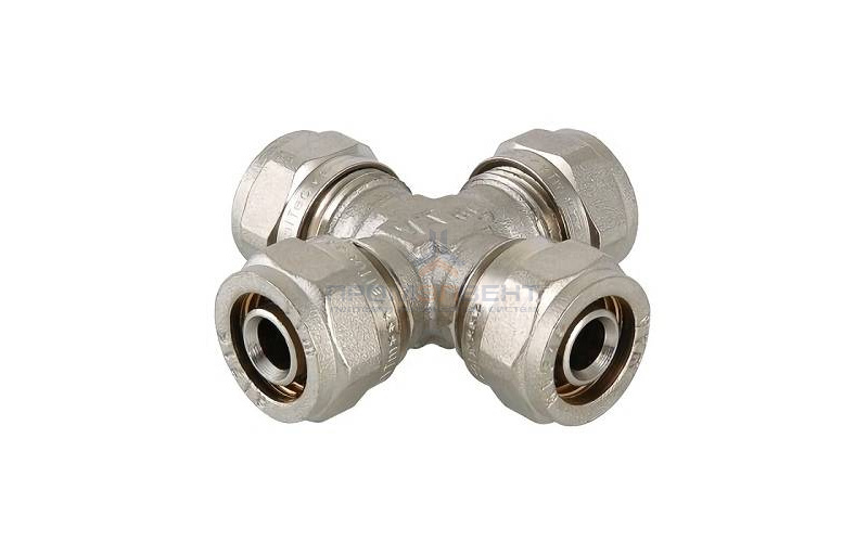 Крестовина редукционная VALTEC VTm.341 - 20 x 16  (винтовая, для металлопластиковых труб)