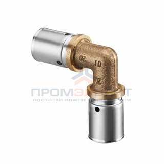 Отвод 90° Oventrop Cofit P - 50x4.5 (прессовой, латунь)