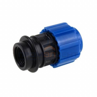 Переход на внутреннюю резьбу Политэк - 32 x 1"1/4 (винтовой, для труб ПНД)