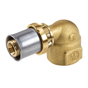 Переход на внутреннюю резьбу угловой Giacomini RM129 - 32x3.0 x 1" (прессовой, для металлопл.труб)