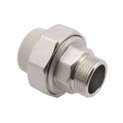 Переход на наружную резьбу разъемный FV-Plast - 32 x 1" (для полипропиленовых труб, цвет серый)