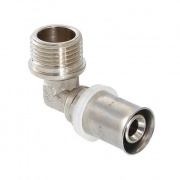 Переход на наружную резьбу угловой VALTEC VTm.253 - 20 x 3/4" (прессовой, для металлопласт. труб)