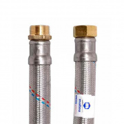 Подводка для воды гибкая Industrias Mateu FILBOR (Гайка/Штуцер) - 1" (длина 1000 мм)