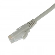 Патч-корд RJ45 U/UTP категория 5e PVC 1 м серый Legrand