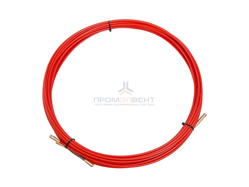 Кабельная протяжка стеклопруток d3,5мм, 15м красная, (мини УЗК в бухте)