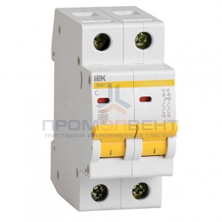 Автоматический выключатель ВА47-29 2Р 32А 4,5кА характеристика С ИЭК (автомат)