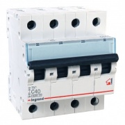 Автоматический выключатель Legrand TX3 C40A 4П 6kA (автомат)