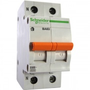 Автоматический выключатель Schneider Electric ВА63 1п+н 63A C 4,5 кА (автомат)