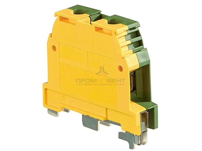 Клеммник ABB М16/12 P на DIN-рейку 16мм.кв. желто-зеленый