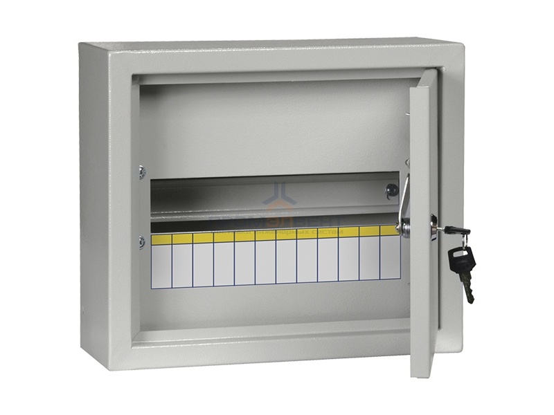 Щит металлический ЩРн-12з-1 36 УХЛ3 IP31 на 12 модулей навесной 265х310х120 серый ИЭК