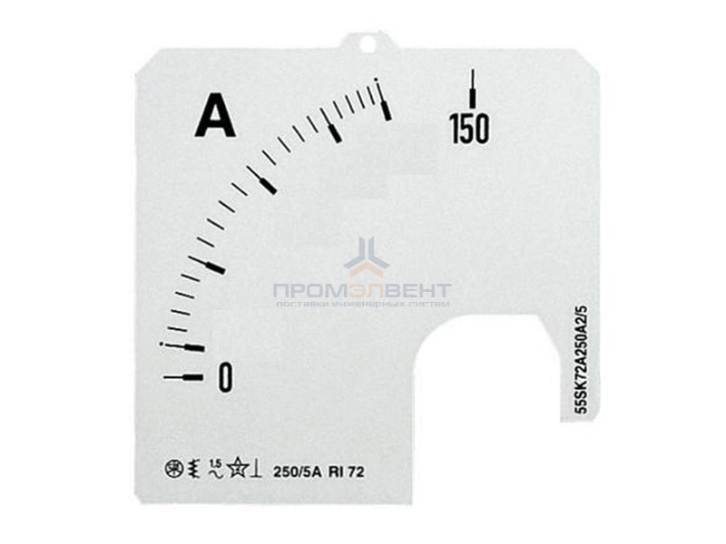 Шкала для амперметра ABB SCL 1/150A A1